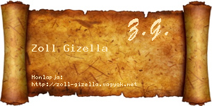 Zoll Gizella névjegykártya